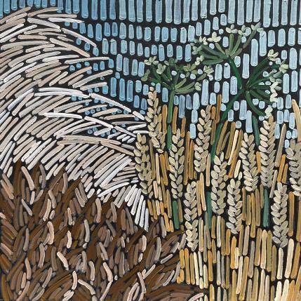 Pintura steppe grasses 1 por Dmitrieva Daria | Pintura Abstracto Acrílico Naturaleza