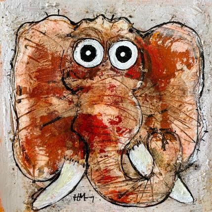 Painting Timid by Maury Hervé | Painting Raw art Animals