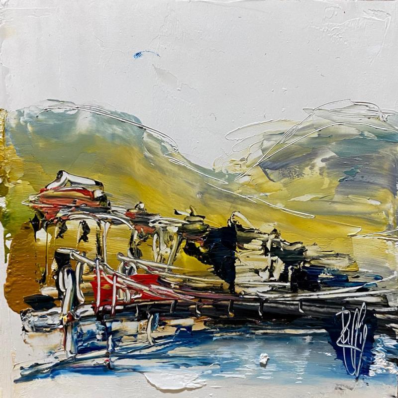 Painting Pont suspendu by Raffin Christian | Painting Figurative Landscapes Oil