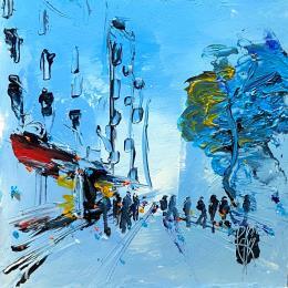 Pintura En ville por Raffin Christian | Pintura Figurativo Aceite Urbano