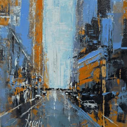 Peinture Manhattan Henge par Dessein Pierre | Tableau Figuratif Huile