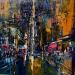 Painting Flash in NY by Dessein Pierre | Painting Figurative Oil