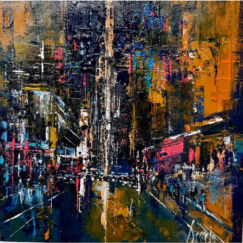 Painting Flash in NY by Dessein Pierre | Painting Figurative Oil