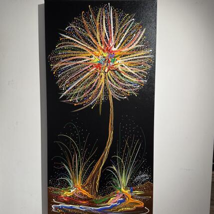 Painting L'arbre paisible et heureux by Fonteyne David | Painting Figurative Acrylic