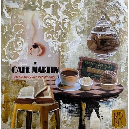 Peinture Pause gourmande par Romanelli Karine | Tableau Figuratif Acrylique, Collage