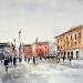 Painting Massena la place by Poumelin Richard | Painting Figurative Landscapes Oil Acrylic