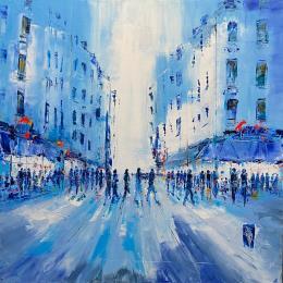 Painting Passage Protégé by Raffin Christian | Painting Figurative Oil Urban