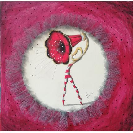 Painting La musica di un corpo in tensione by Nai | Painting Surrealism Acrylic, Gluing Life style, Music