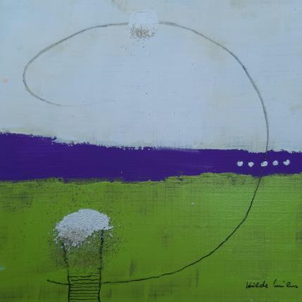 Peinture abstract green A 74 par Wilms Hilde | Tableau Abstrait Acrylique, Collage