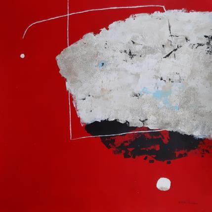 Peinture abstract white D 62 par Wilms Hilde | Tableau Abstrait Acrylique, Collage