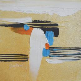 Painting Harvest by Gaultier Dominique | Painting Abstract Oil Black & White, Pop icons