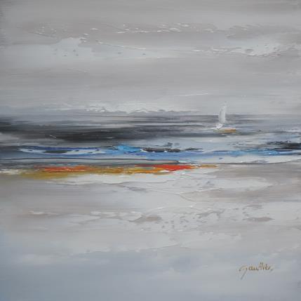 Painting Côte d'Opale by Gaultier Dominique | Painting Figurative Oil Marine