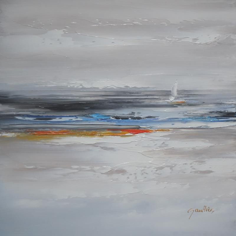 Gemälde Côte d'Opale von Gaultier Dominique | Gemälde Figurativ Marine Öl