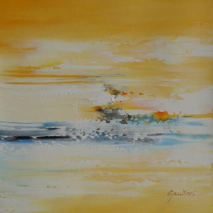 Painting Premier soleil by Gaultier Dominique | Painting Figurative Oil Marine