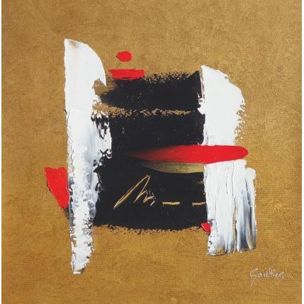 Painting Souvenir d'Asie by Gaultier Dominique | Painting Abstract Oil Minimalist