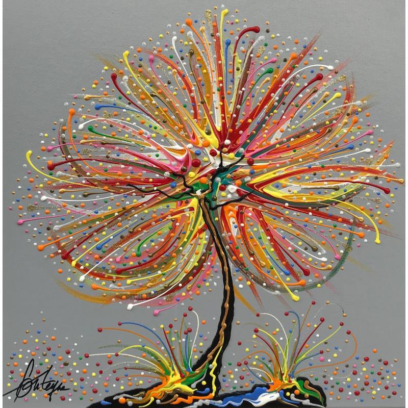 Painting L'arbre de tendresse by Fonteyne David | Painting Figurative Nature Acrylic