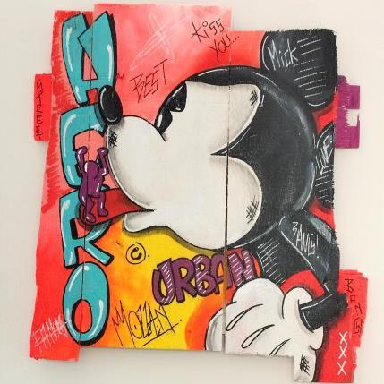 Gemälde Hero 1 von Molla Nathalie | Gemälde Pop-Art Acryl, Holz, Posca Pop-Ikonen