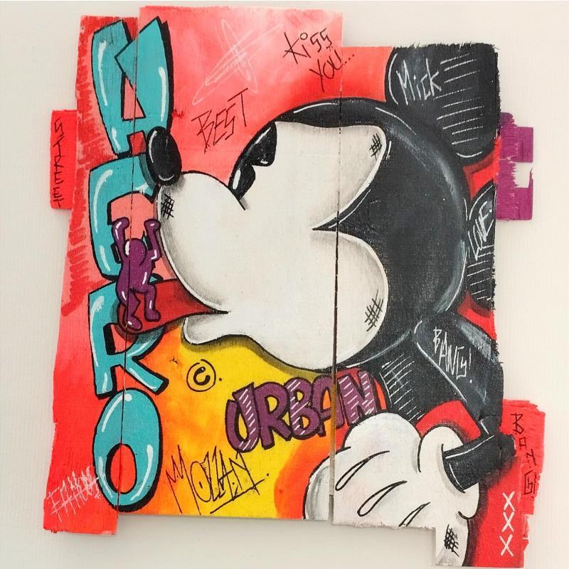 Painting Hero 1 by Molla Nathalie  | Painting Pop-art Pop icons Wood Acrylic Posca