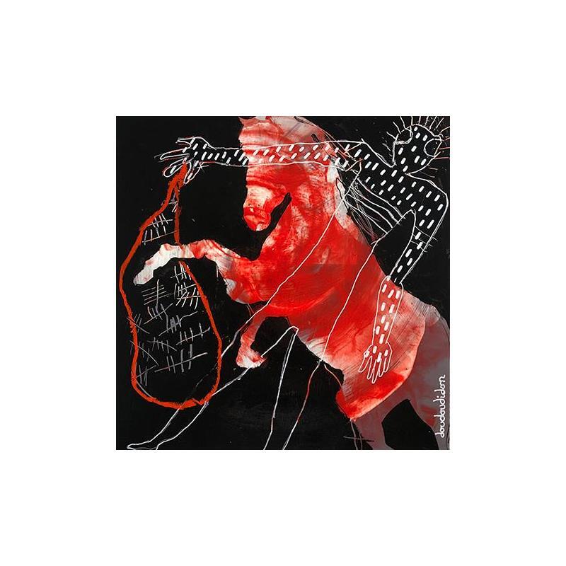 Painting Force est de constater le temps qui passe by Doudoudidon | Painting Raw art Acrylic