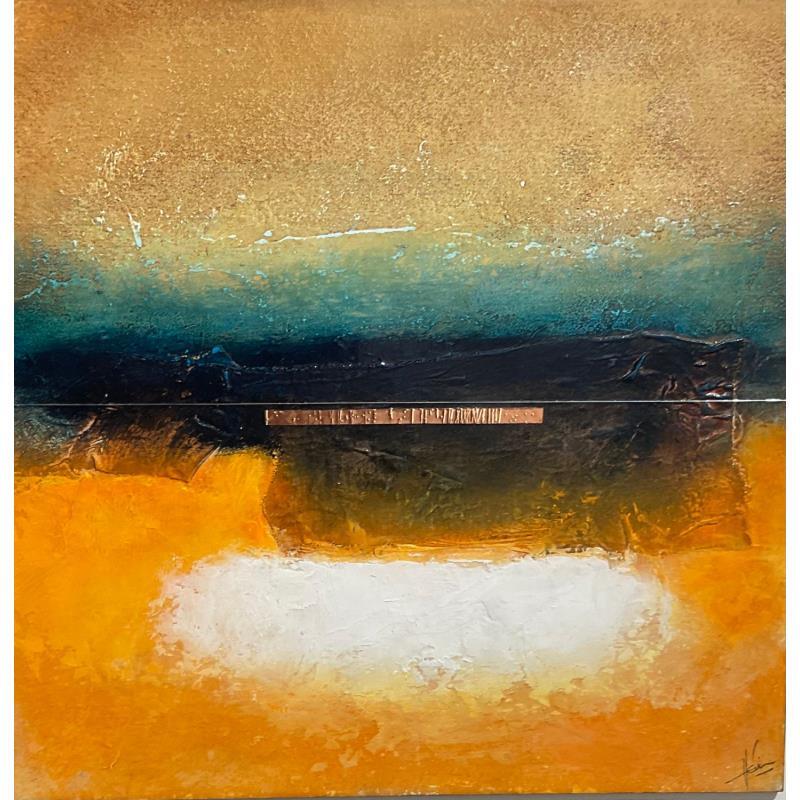 Painting Abstraction #1770 by Hévin Christian | Painting Abstract Minimalist Oil Acrylic Pastel