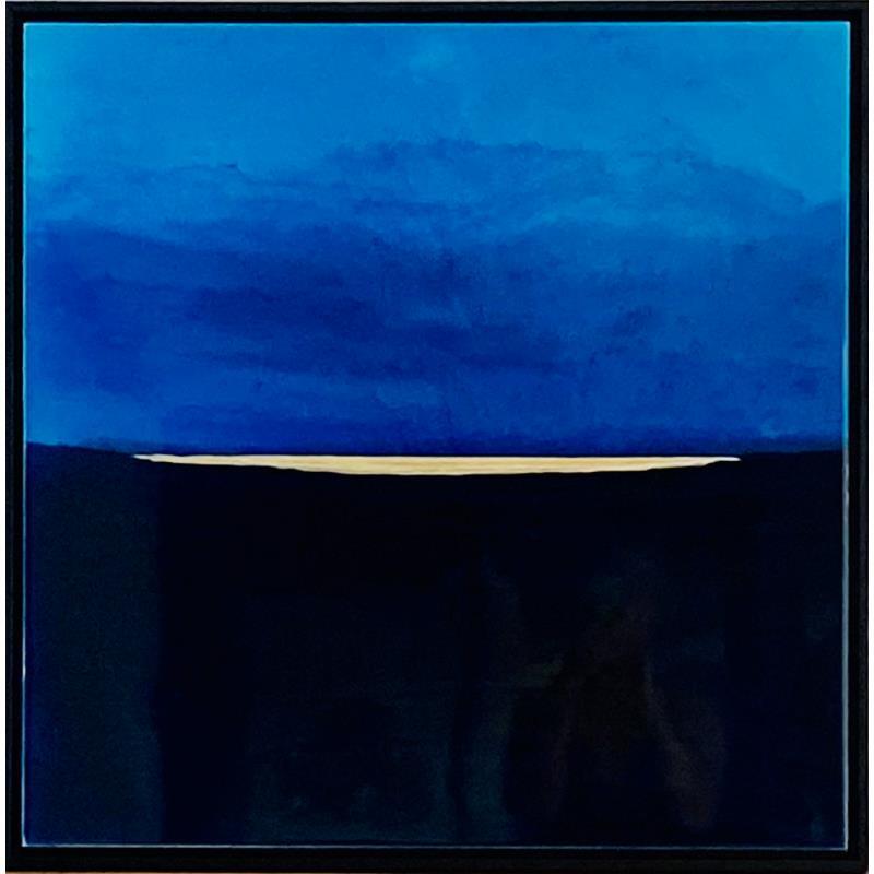 Peinture Sunrise par Aurélie Lafourcade painter | Tableau Abstrait Marine Minimaliste Acrylique Résine