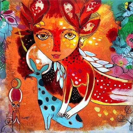 Painting Un dialogue avec nous by Ketfa Laure | Painting Raw art Acrylic Life style