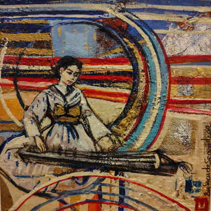 Peinture Japon par Machi | Tableau Figuratif Huile