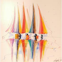 Painting 100x100 No Name 111-102-20231026-2 by Fonteyne David | Painting Figurative Acrylic Marine