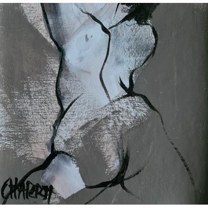 Peinture Taupe par Chaperon Martine | Tableau Figuratif Acrylique Nu