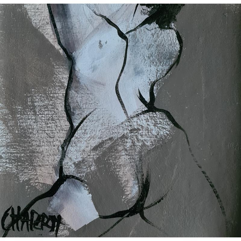 Gemälde Taupe  von Chaperon Martine | Gemälde Figurativ Akt Acryl