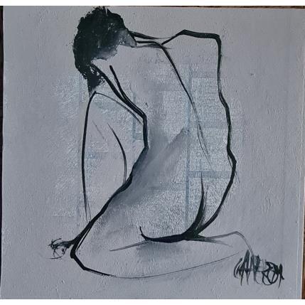 Peinture Le temps passe 3 par Chaperon Martine | Tableau Figuratif Acrylique Nu