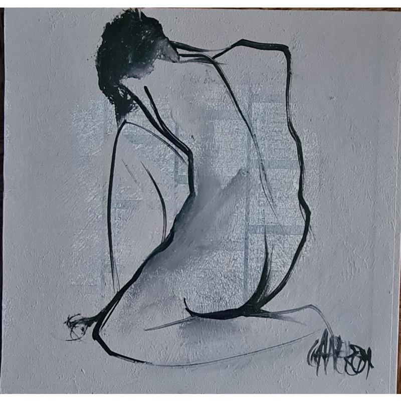 Painting Le temps passe 3 by Chaperon Martine | Painting Figurative Nude Acrylic