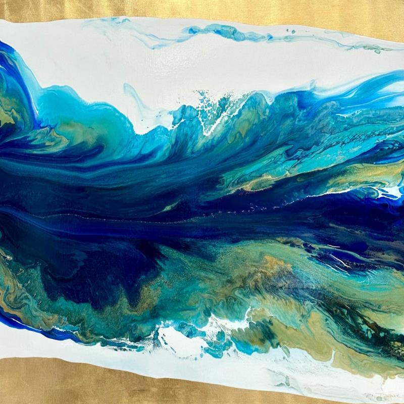 Peinture Profondeurs marines 1642 par Depaire Silvia | Tableau Abstrait Paysages Marine Minimaliste Acrylique