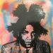 Pintura Basquiat por Kikayou | Pintura Pop art Iconos pop Graffiti