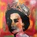 Peinture Queen 2 par Kikayou | Tableau Pop-art Icones Pop Graffiti