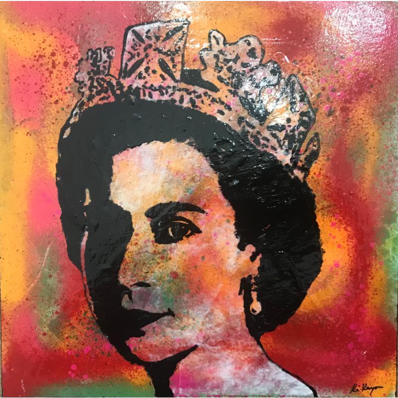Peinture Queen 2 par Kikayou | Tableau Pop-art Icones Pop Graffiti