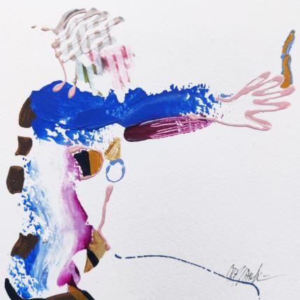 Peinture A` angle droit par Cressanne | Tableau Figuratif Acrylique Nu