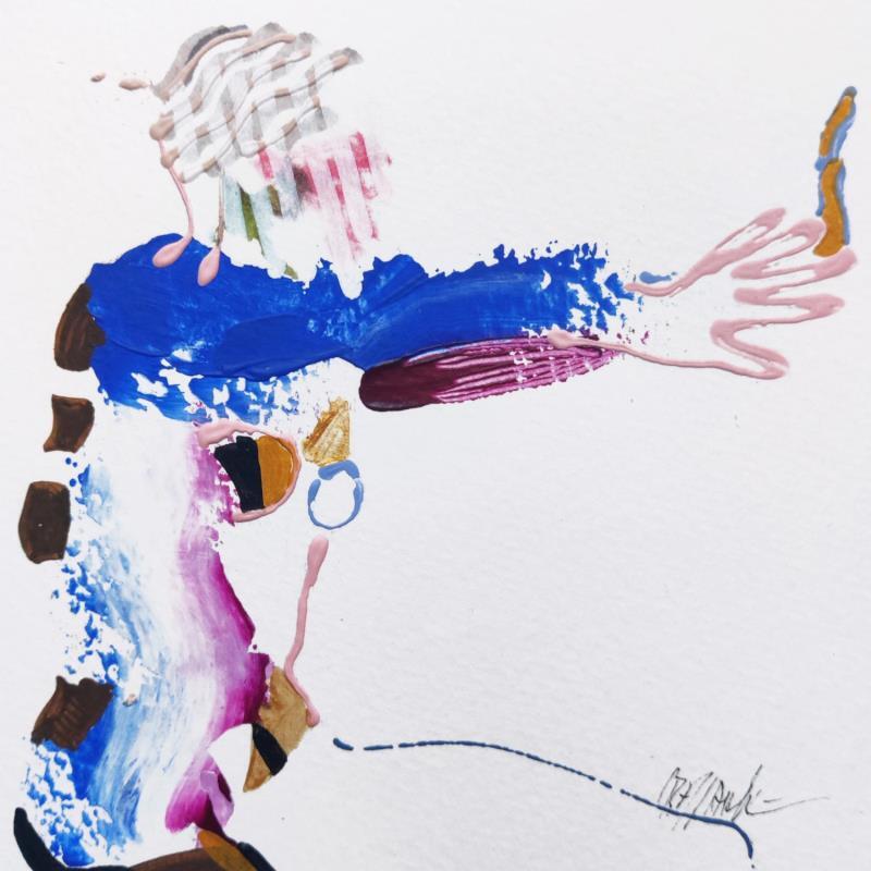 Painting A` angle droit by Cressanne | Painting Figurative Nude Acrylic