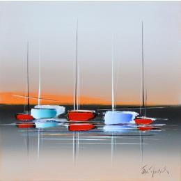 Pintura Un jour nouveau por Munsch Eric | Pintura Figurativo Aceite, Acrílico Marine