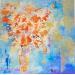 Peinture Petit Bouquet par Chebrou de Lespinats Nadine | Tableau Abstrait Paysages Huile