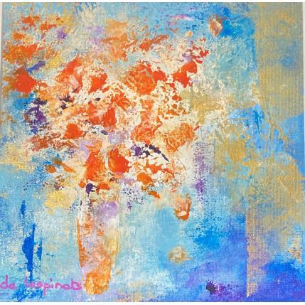 Peinture Petit Bouquet par Chebrou de Lespinats Nadine | Tableau Abstrait Huile Paysages