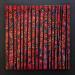 Painting Bc19 impression rouge multi by Langeron Luc | Painting Subject matter Wood Acrylic Resin