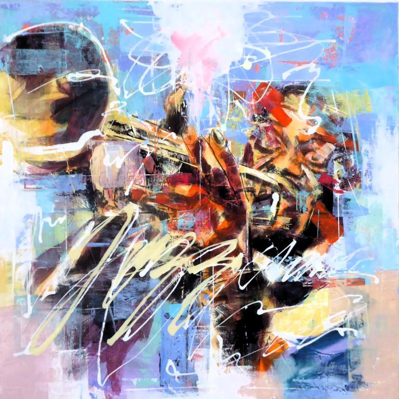 Pintura Jazz Club por Silveira Saulo | Pintura Figurativo Música Acrílico