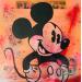 Peinture Mickey par Kikayou | Tableau Pop-art Icones Pop Graffiti Acrylique Collage