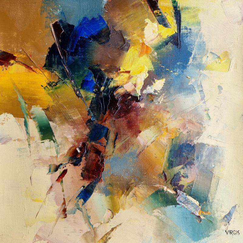 Painting Captured life by Virgis | Painting Abstract Minimalist Oil