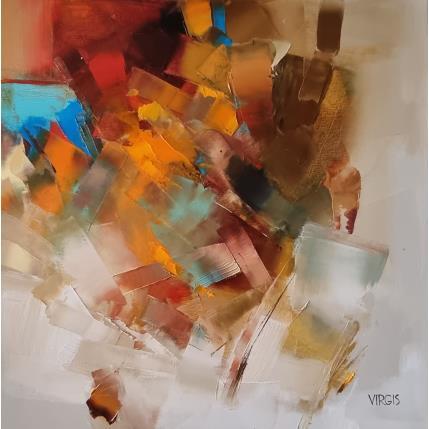 Peinture Hide and seek par Virgis | Tableau Abstrait Huile Minimaliste