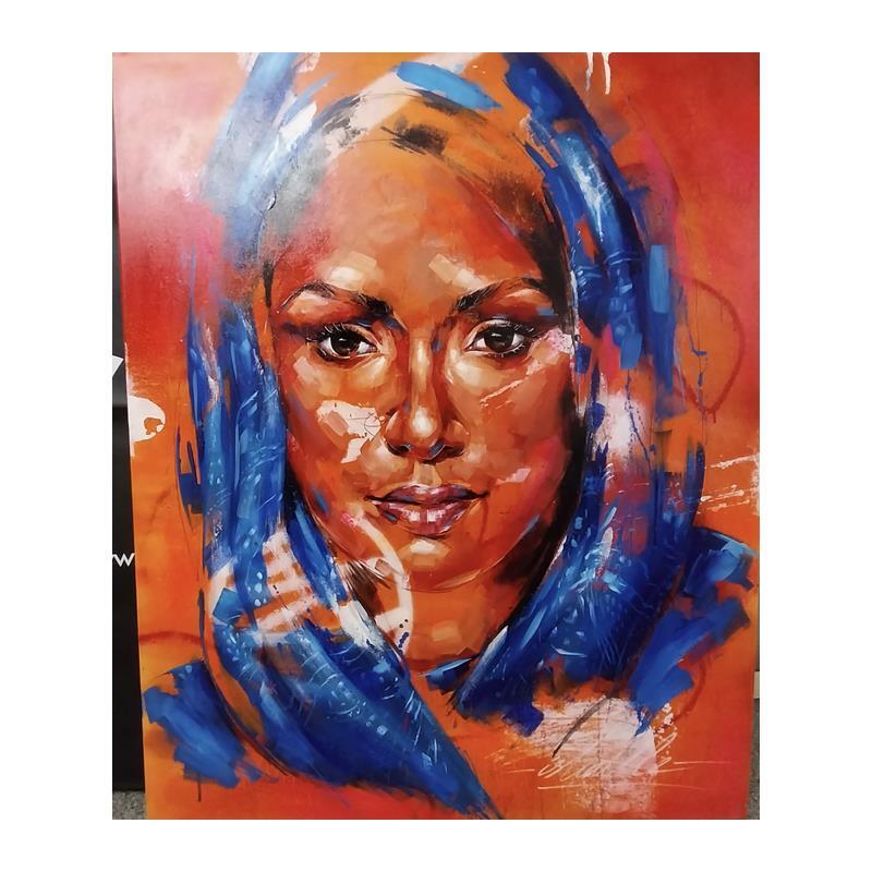 Peinture JAHIA par Istraille | Tableau Figuratif Portraits Acrylique