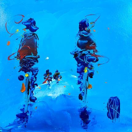 Peinture En famille par Raffin Christian | Tableau Figuratif Huile Scènes de vie