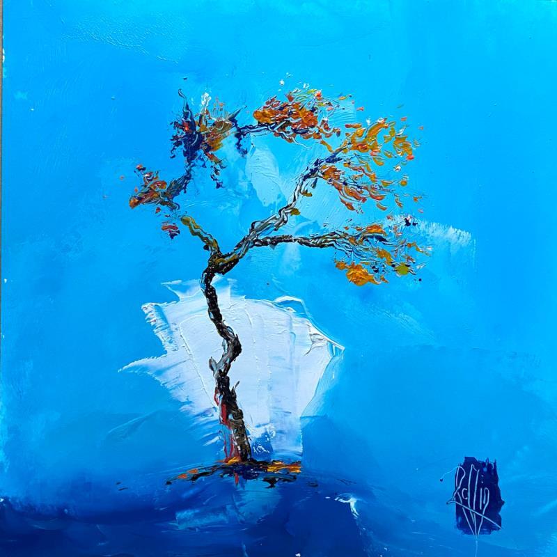 Painting Senteur bleutée by Raffin Christian | Painting Figurative Landscapes Oil