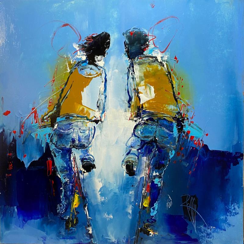 Peinture Notre petit délire par Raffin Christian | Tableau Figuratif Scènes de vie Huile